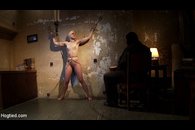 hogtie babes suffers through pussy pain