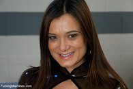 hot babe is immensely fucked with a bdsm mechanism